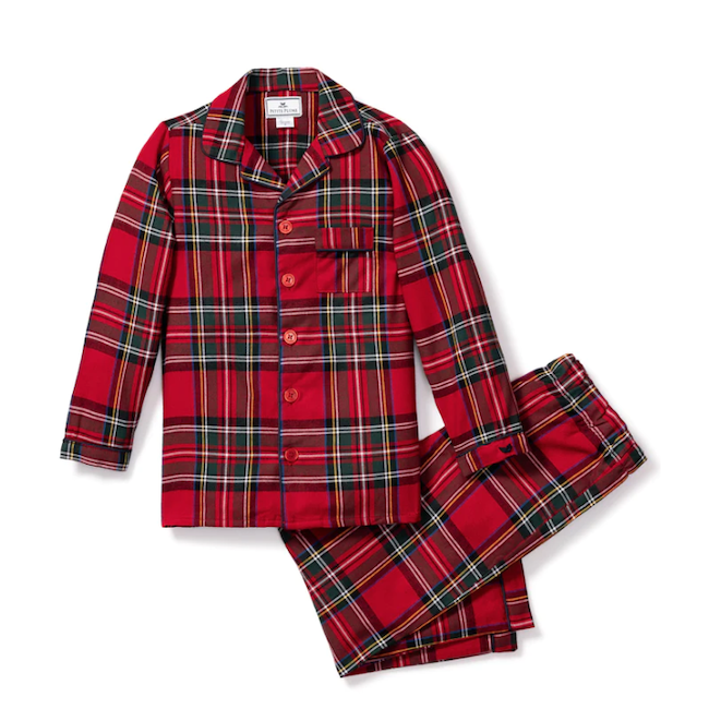 Mens Tartan Plaid Pajama Set