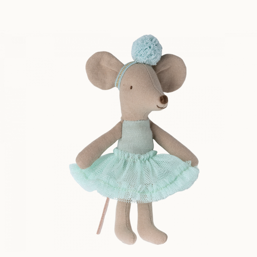 Maileg Ballerina Mouse, Little Sister - Light Mint