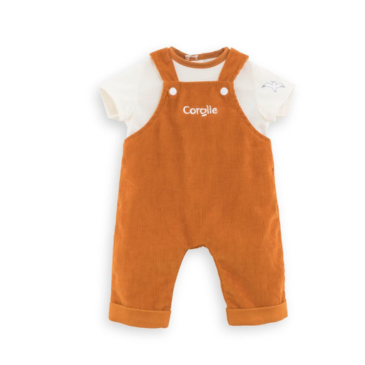 COROLLE Corduroy Overalls and T-shirt for 14" Doll