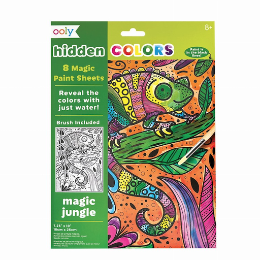 OOLY Hidden Colors Magic Paint Sheets - Magic Jungle