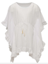 White Frilled Cover Up