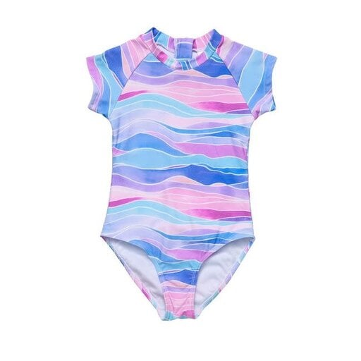 Water Hues Short Sleeve Surf Suit