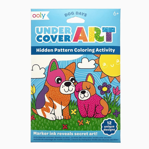 OOLY Undercover Art Hidden Patterns coloring Activity - Dog  Days