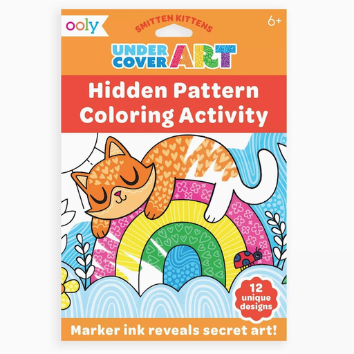 OOLY Undercover Art Hidden Patterns Coloring Activity - Smitten Kittens