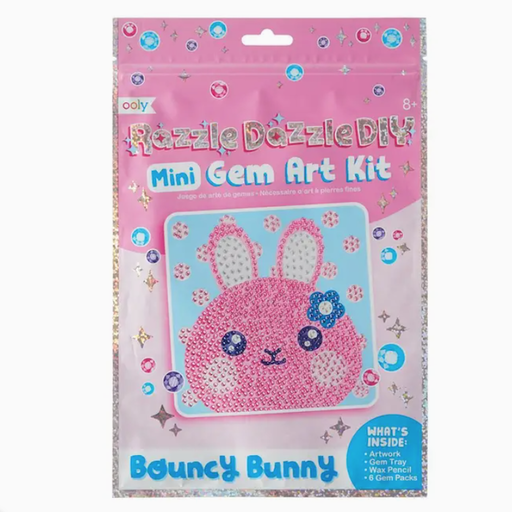 OOLY Razzle Dazzle D.I.Y. Mini Gem Art Kit - Bouncy Bunny
