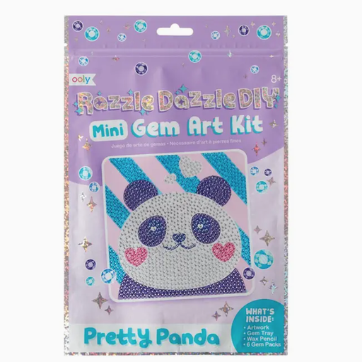 OOLY Razzle Dazzle D.I.Y. Mini Gem Art Kit - Pretty Panda