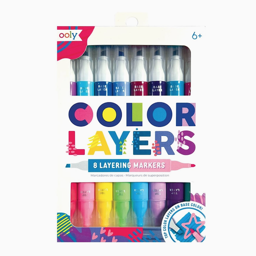 Only Color Layers Double-Ended Layering Markers - Set of 8