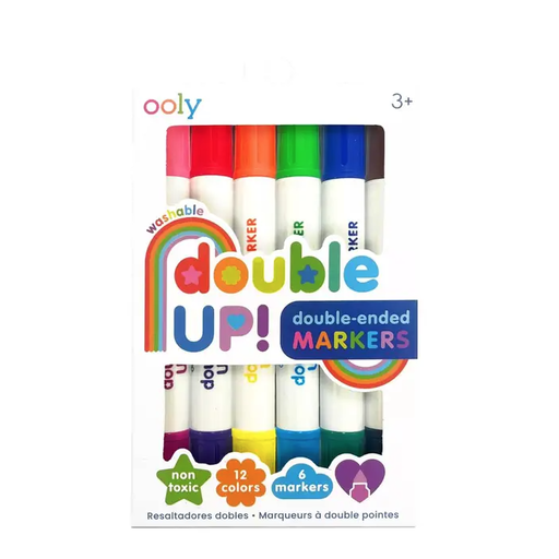 OOLY Double Up! Double Ended Markers - Set of 6/12 Colors