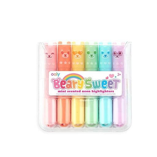 Only Beary Sweet Mini Scented Highlighters - Set Of 6