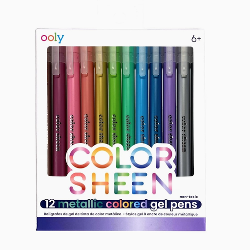 Only Color Sheen Metallic Gel Pens - Set of 12