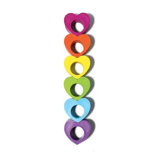 Only Heart Ring Crayons - 6 Pack