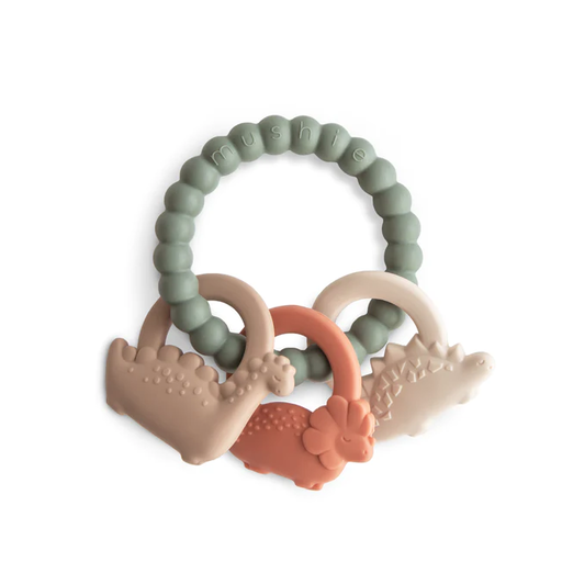 MUSHIE Dino Teething Ring