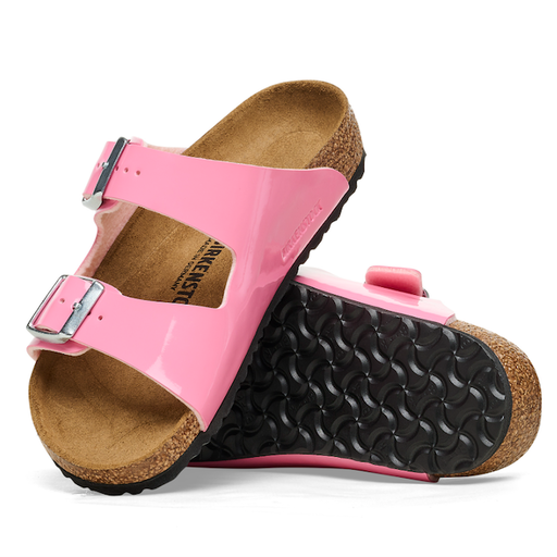 BIRKENSTOCK Arizona Kids Birko-Flor Patent in Candy Pink