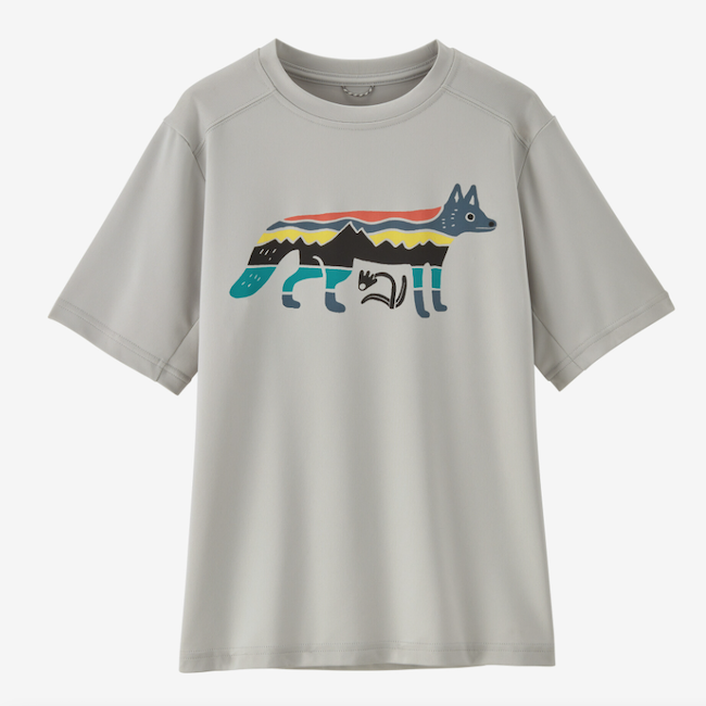 Kids Capilene Silkweight T Shirt in Fox Fitz Bellaboo