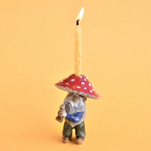 CAMP HOLLOW Mushroom Gnome Cake Topper