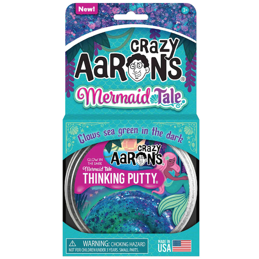 CRAZY AARON'S Mermaid Tale - Full Size 4" Thinking Putty Tin