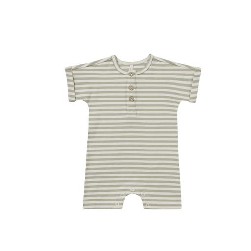 QUINCY MAE Short Sleeve One-Piece in Stripes