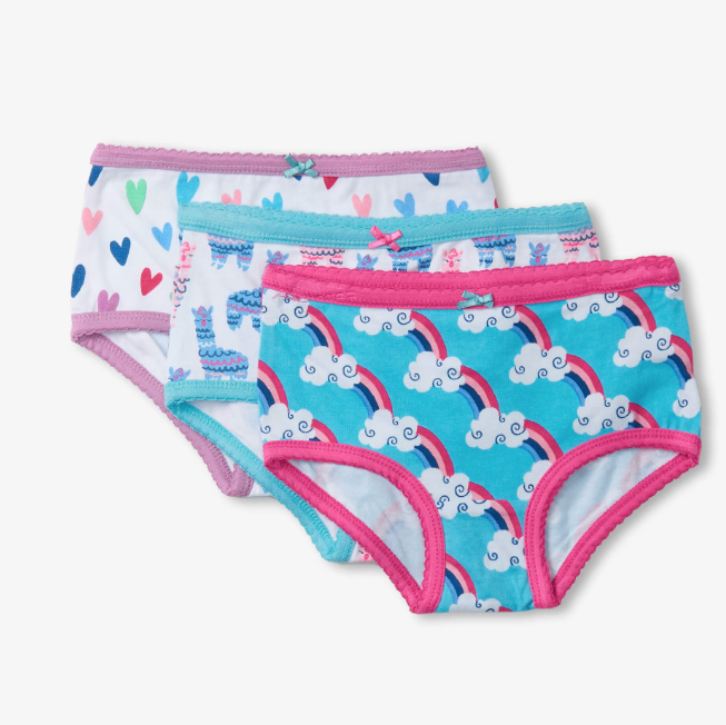 Happy Prints Girls Hipster Underwear 3 Pack - Bellaboo