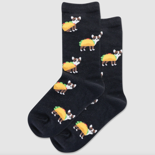 HOTSOX Taco Terrier Crew Socks