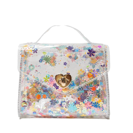 CARRYING KIND Gussie Jelly Hand Bag in Multi Sparkle