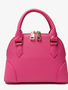 Carrying Kind Charlotte Pebbled Pleather Purse - Hot Pink