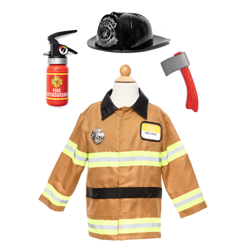 GREAT PRETENDERS Tan Firefighter Set with Accessories