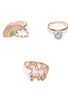 Great Pretenders Boutique Unicorn Rainbow Rings
