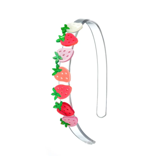 Lilies & Roses Strawberry Pearlized Headband