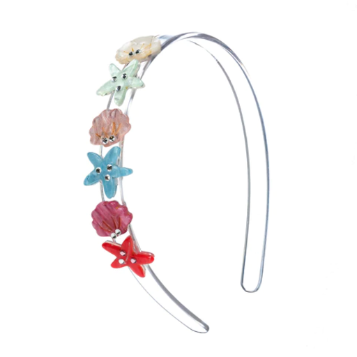 Lilies & Roses Seashells Pearlized Headband