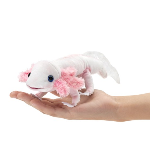 FOLKMANIS Axolotl Finger Puppet - White