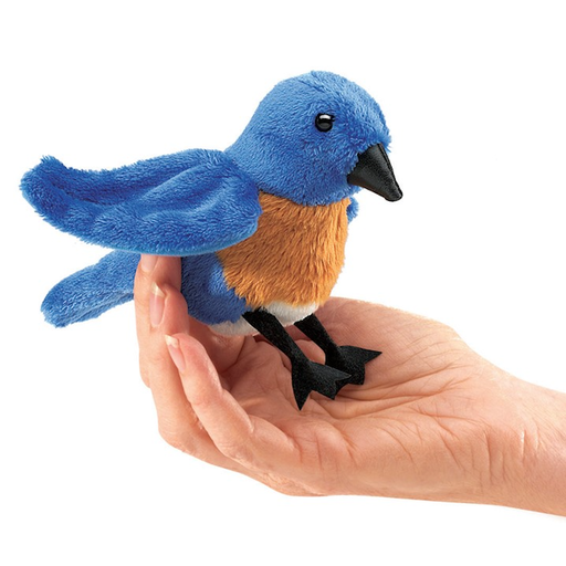 FOLKMANIS Mini Bluebird Finger Puppet