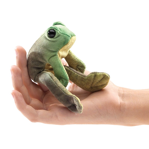 FOLKMANIS Mini Sitting Frog Finger Puppet