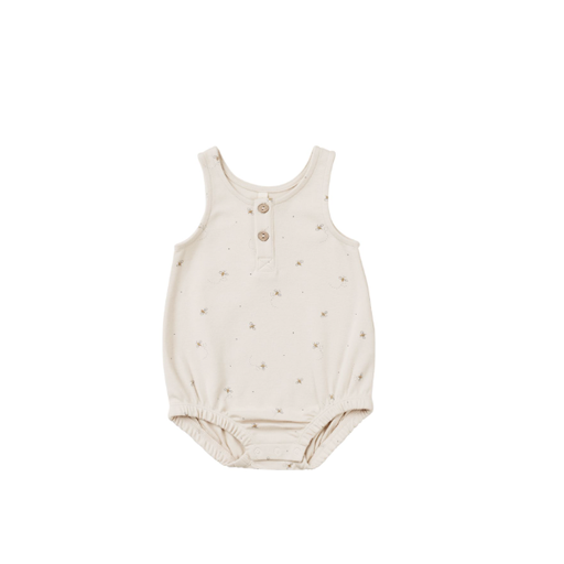 QUINCY MAE Sleeveless Bubble Romper in Bees