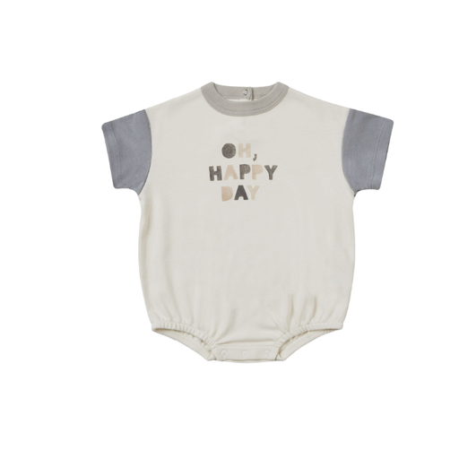 QUINCY MAE Relaxed Bubble Romper in Oh Happy Day