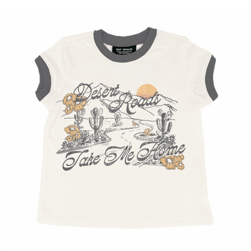 TINY WHALES Desert Roads Ringer T-shirt