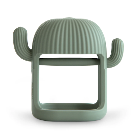 MUSHIE No-Drop Cactus Teether (Dried Thyme)