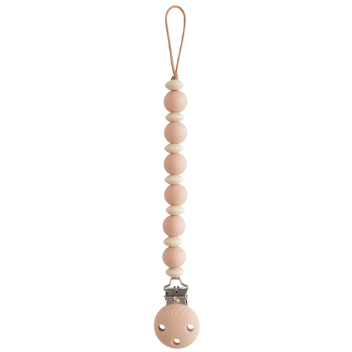 MUSHIE Silicone Pacifier Clip | Luna (Blush)