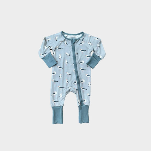 BABYSPROUTS Footless Romper in Seagulls