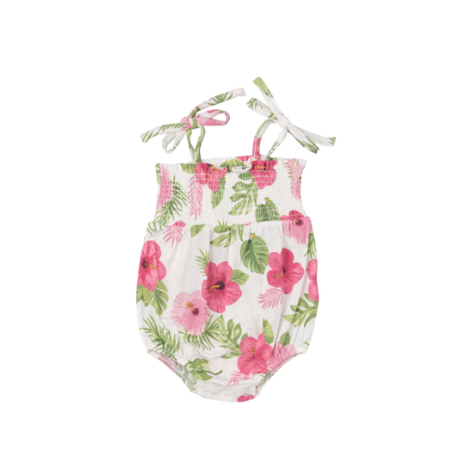 ANGEL DEAR Hibiscus Tie Strap Smocked Bubble with Skirt