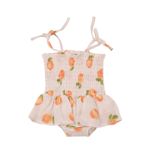 ANGEL DEAR Peaches Smocked Bubble with Skirt