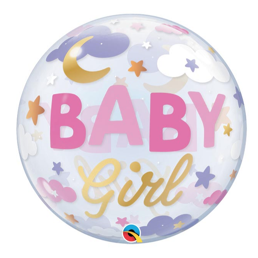 Sweet Dreams Baby Girl Bubble Balloon