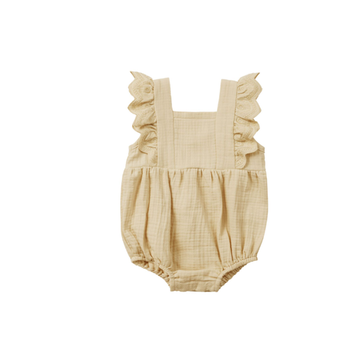 QUINCY MAE Naomi Romper in Lemon