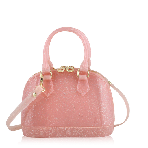 CARRYING KIND Cate Jelly Bag In Light Pink Sparkle with Closer To Heaven  Charm