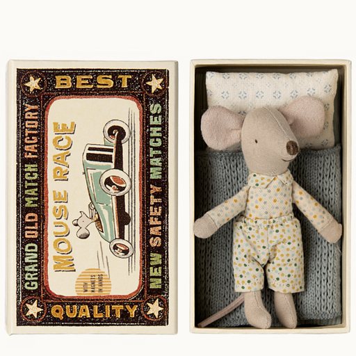 MAILEG Little Brother Mouse in Matchbox