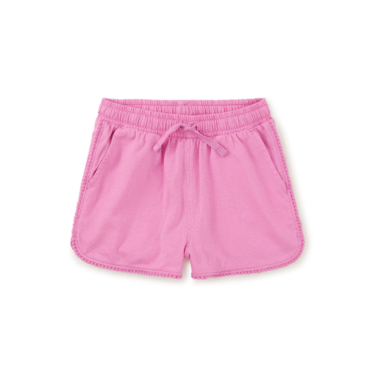 Tea Pom-Pom Gym Shorts in Perennial Pink