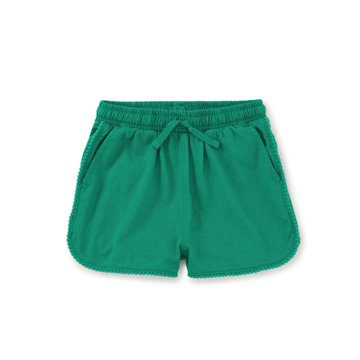 Tea Pom-Pom Gym Shorts in Viridis