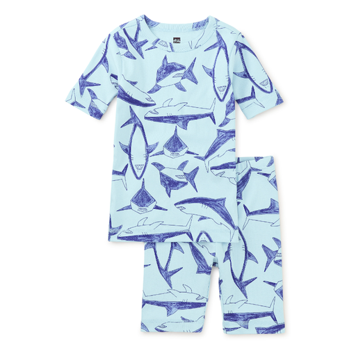 Tea In Your Dreams Pajama Set in Algarve Sharks