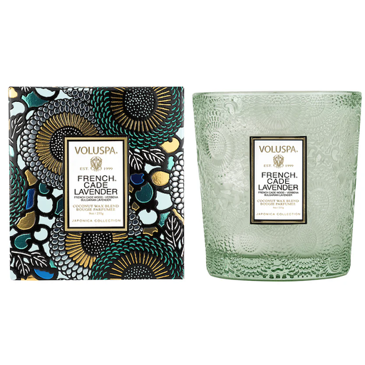 Voluspa French Cade Lavender Classic Jar Candle  9oz