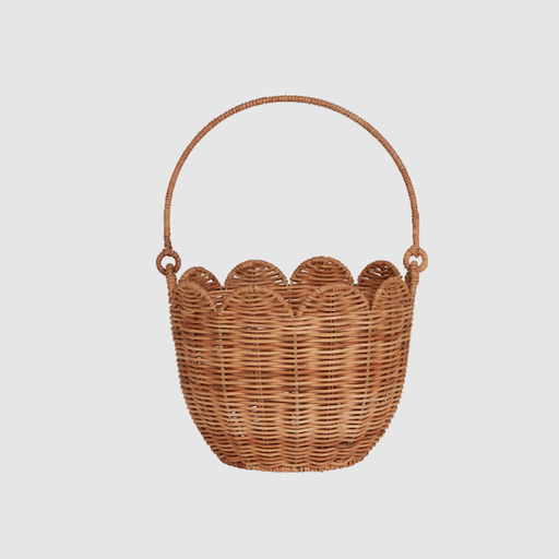 OLLI ELLA Rattan Tulip Carry Basket