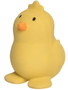Tikiri Chick Natural Organic Rubber Teether, Rattle & Bath Toy